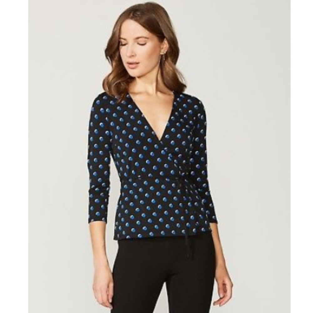 SOLD Bailey 44 Wrapture Dot Print Wrap Top Size Small S - Picture 1 of 4